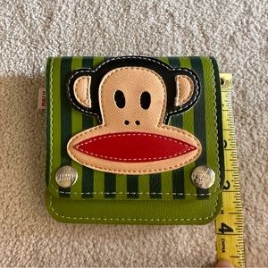 Paul Frank Striped Leather Wallet